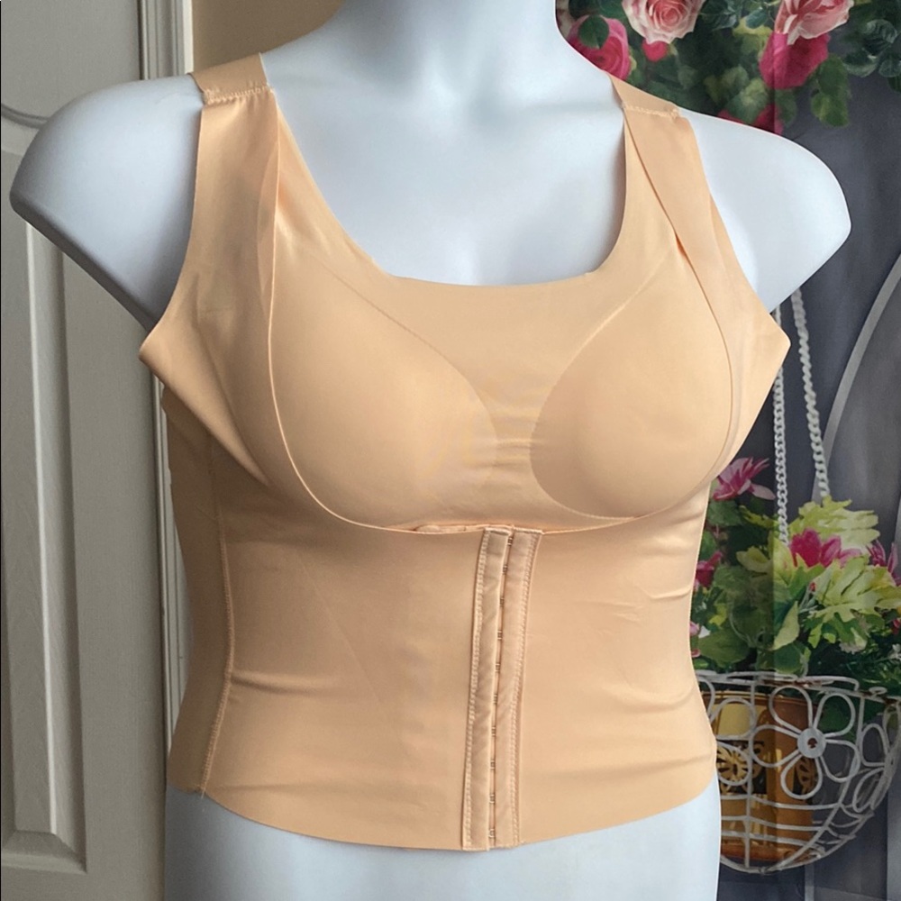 Beige Sleeveless Shapewear Top